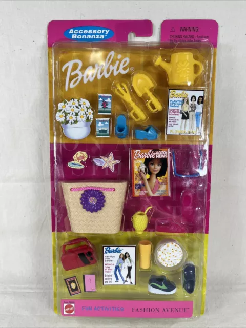 2000 Barbie Fashion Avenue Accessory Bonanza Fun Activities 28868 NRFB