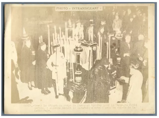 France, Nancy, Before the Departure of the Remains of Marshal Lyautey for Morocco