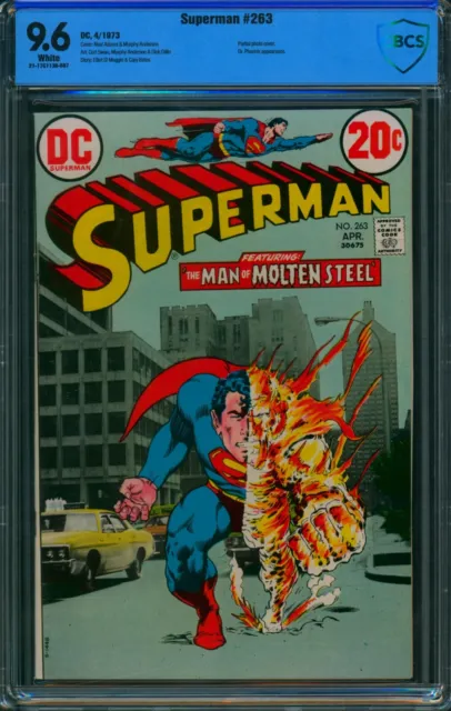 Superman #263 ❄️ CBCS 9.6 White ❄️ Man of Molten Steel! Neal Adams DC Comic 1973