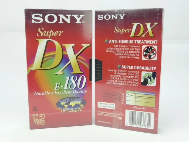 Sony E180 - Cassette VHS Vièrge - 180 Min Autre