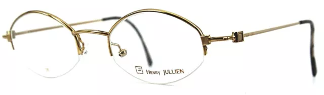 Henry Jullien Double Gold Glasses Socket Eyeglasses VIRTUAL 06 46 Case