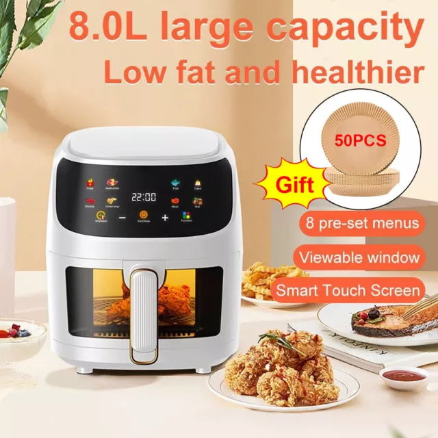 High-Power 2400W 8L Digital Air Fryer Low Fat Healthy Oil free Chips Frying Oven