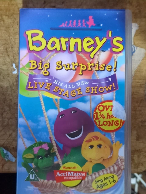 Barney The Dinosaur Barney S Big Surprise Rare Vhs Video Kids Favorite Barney The Dinosaur Barney S Big Surprise Rare Vhs Video Kids Favorite