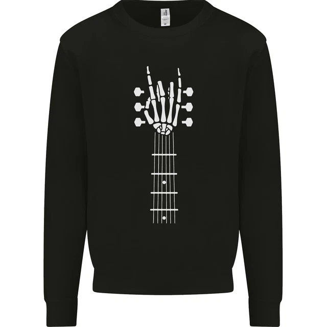 Rock & Roll Guitar Hand Guitarist Electric Kids Sweatshirt Jumper