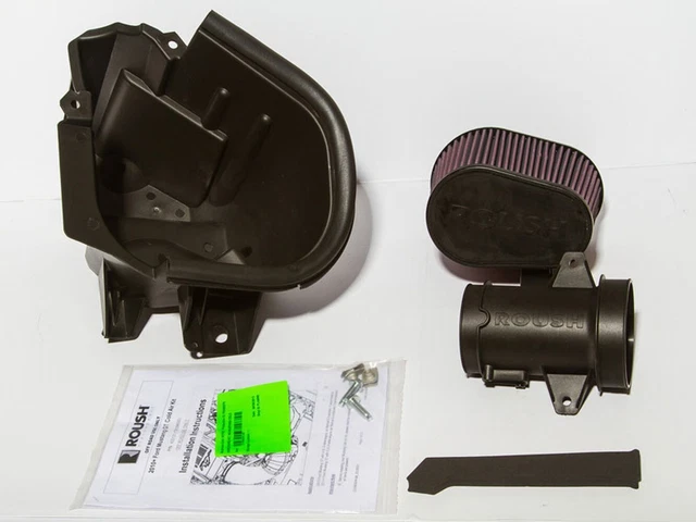 Roush 420131 : Cold Air Intake, Black Tube, Red Filter, Ford, 4.6L, Kit