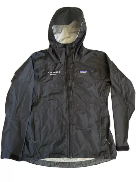 Patagonia Women’s Black Torrent Shell Hoody With Logo Size M