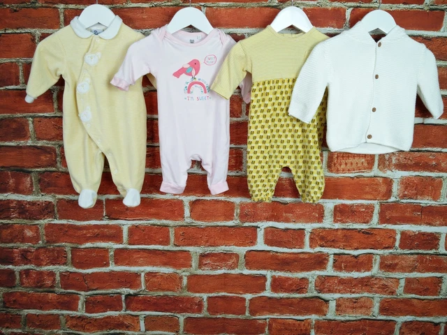 Girls Bundle Age 0-3 Months Next Bluezoo J.f.b Babygro Romper Cardigan Set 62Cm