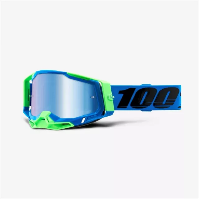 100 Prozent Fa20 Racecraft 2 Goggle Fremont - Spiegel Blaue Scheibe Racecraft 2