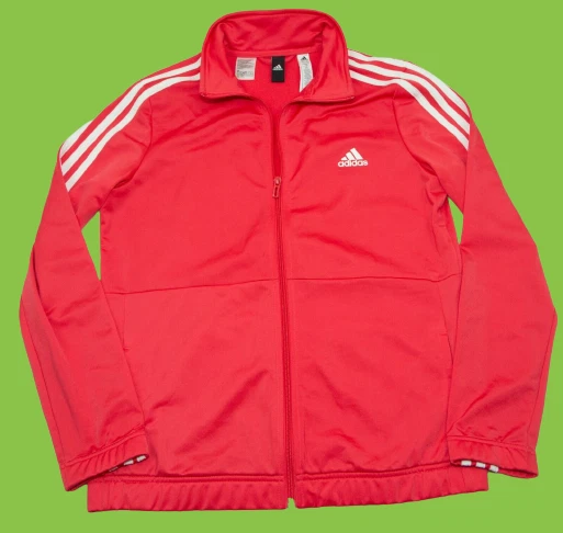 ** Giacca Da Pista Adidas Donna Zip Taglia Uk 12-14 (L) Vgc
