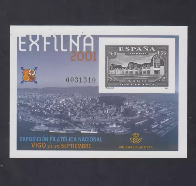 España (2001) Spain Nuevo Mnh Spanien Espagne - Prueba Edifil 75 Exfilna Vigo
