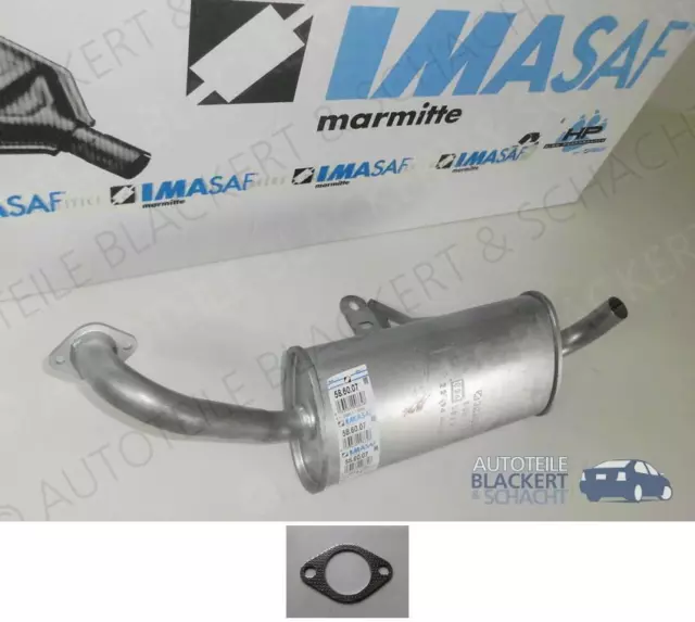 IMASAF Auspuff Endtopf für Piaggio Quargo 0.7 Diesel Kipper/Pritsche/Fahrgestell