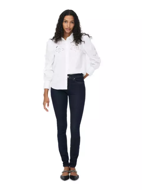 Jeans pour Femmes ONLBLUSH Mi Sk REA023 - Skinny Fit - Bleu Foncé Denim