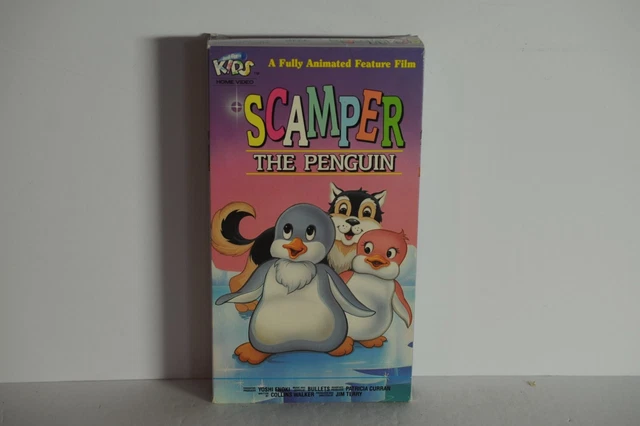 SCAMPER THE PENGUIN, Children Animated video, VHS tape format £4.77 ...