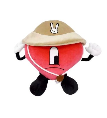 bad bunny heart plush