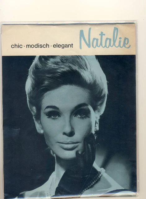 Calze in nylon anni 60 NATALIE taglia 9 - nylon/calze perlon/calze con spalline (093