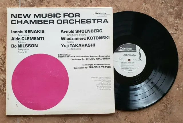 Iannis Xenakis et al NEW MUSIC FOR CHAMBER ORCHESTRA LP 1972 VG++/VG+ WL Promo