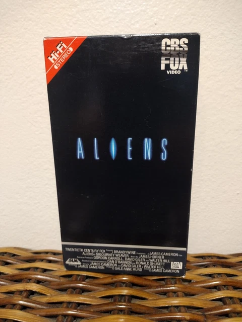 ALIENS 1987 ORIGINAL Release VHS CBS FOX RED LABEL Sigourney Weaver ...