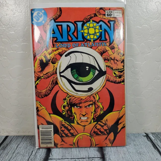 DC Comics Arion Lord Of Atlantis #2 Volume 1 1982, Vintage Comic Book Sleeved