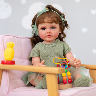 Bambola rpk rinata 22 pollici neonato bambino fatta a mano realistica compagnia giocattoli da bagno bambini