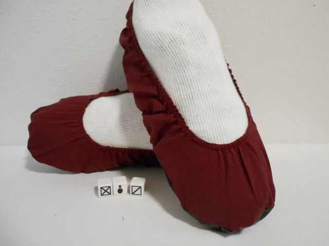 Women's Bowling Shoe Covers Sports Team Red Wine Burgundy Maroon 6-10