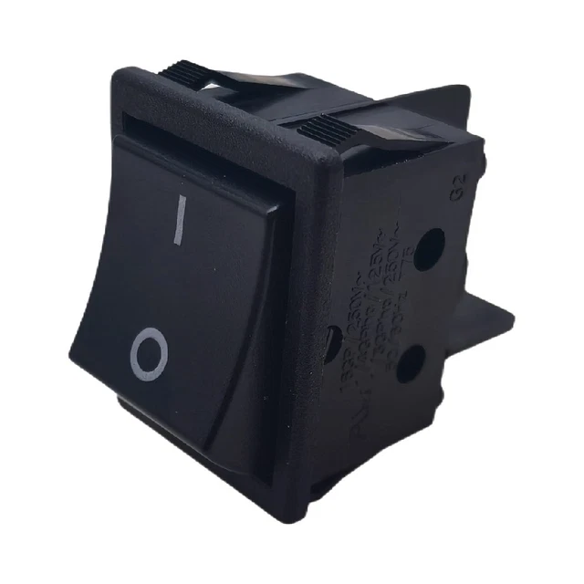 BLACK 4PIN ROCKER Switch 16A 125V 1/3HP 250V 1/4HP Double Pole for RF ...