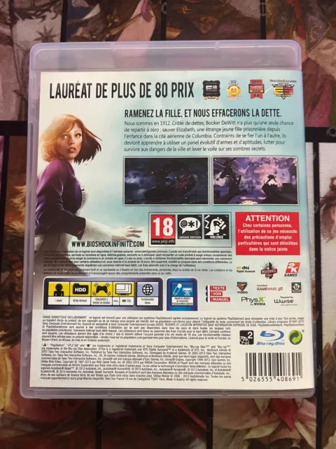 Bioshock Infinite + Steelbook - PS3 - PAL FR - Comme Neuf 2