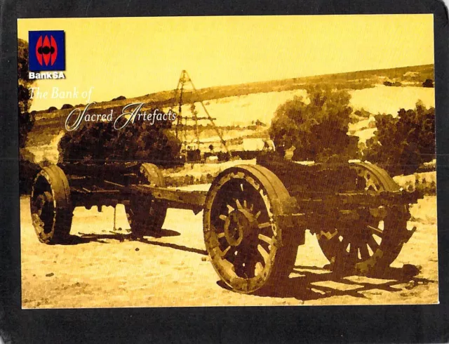 S0990 Australia BankSA Sacred Artefacts Burra Jinker postcard
