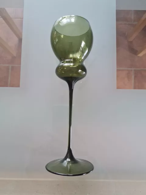 Glas - mundgeblasen - Höhe 19 cm - DDR