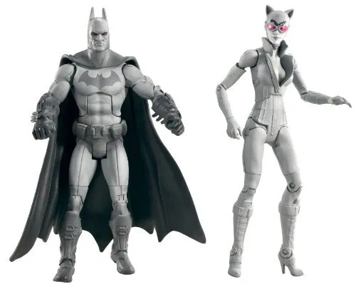 Batman Legacy Arkham City Batman and Catwoman Collector Figure 2-Pack Black and