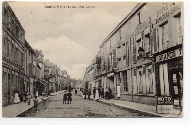 SAINTE MENEHOULD - Marne - CPA 51 - Rue Chanzy 1 - La pharmacie