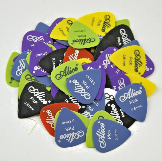 50 X 1.5mm Alice ABS Quality Guitar Plectrums Picks Acoustic Electric UK