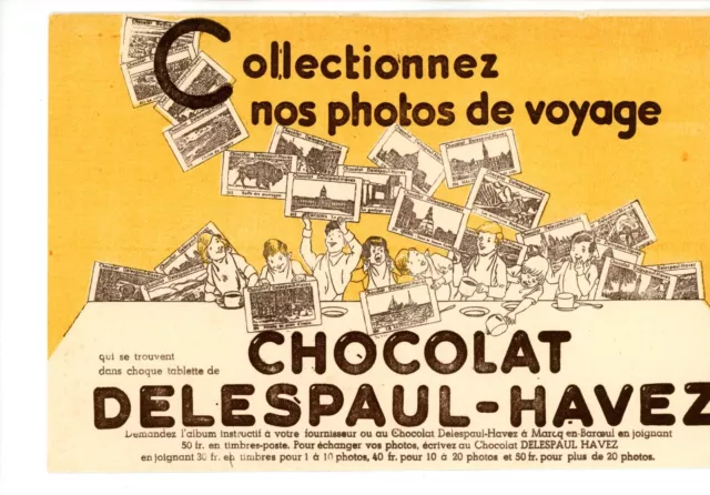 Buvard chocolat Delespaul Havez