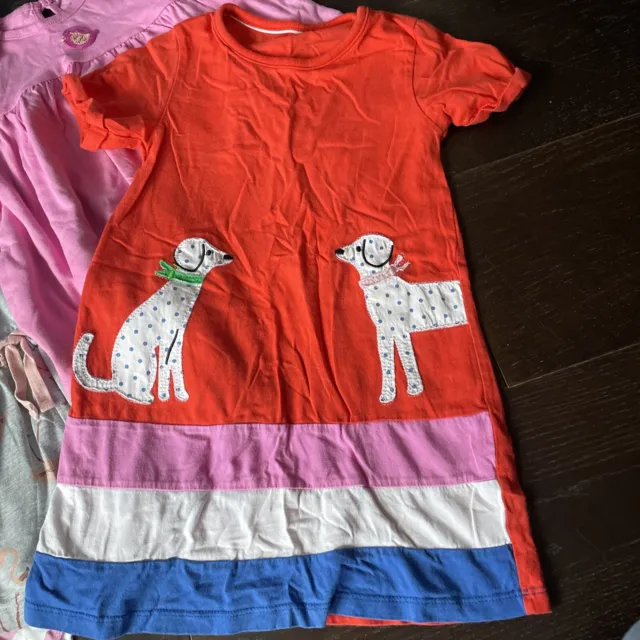 Age 5 Girls Bundle 3 playsuits, dress, tshirt & swimsuit. ex condition. flamingo 3