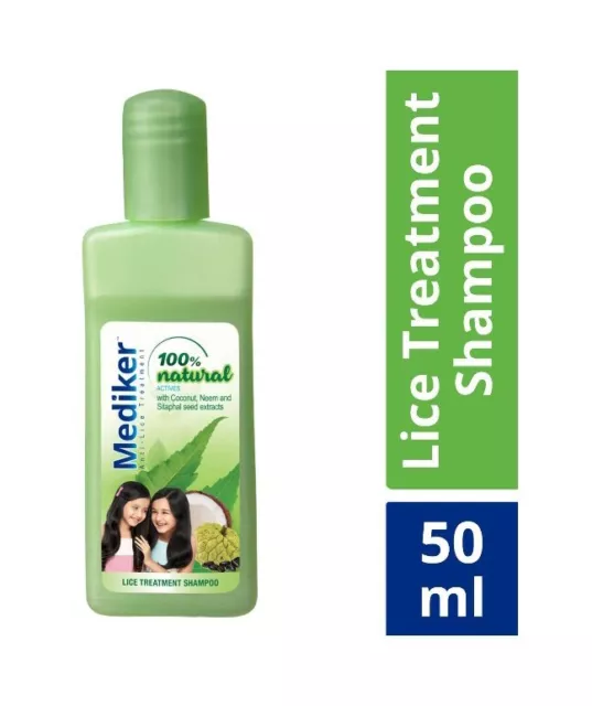 Mediker Anti-Lice Treatment Shampoo, 50 ml, Painless and natural lice removal 2