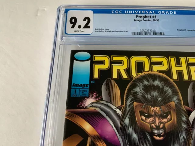Prophet 1 Cgc 9.2 White Pages Coupon Included Rob Liefeld Image Comics 1993 Bb 3