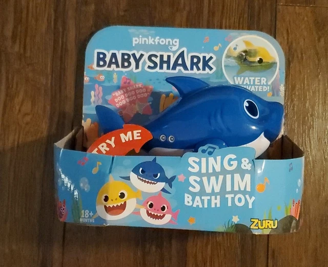 PINKFONG BABY SHARK Sing And Swim BATH TOY Water Activated Daddy Shark 