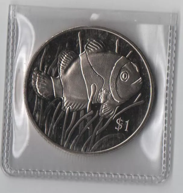 World Coins British Virgin Islands The Clownfish 1 Dollar 2018 UNC