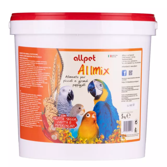 Papageienfutter - Amazonen - Sittiche - Großsittiche Fruchtfutter All Mix 5 kg