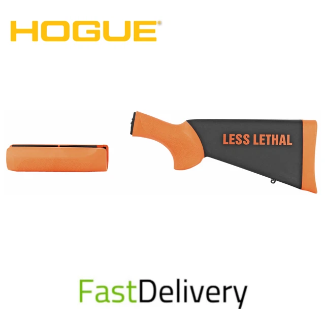 Hogue Overmolded Stock For Less Lethal, Fits Remington 870, Orange, Ships Fast!