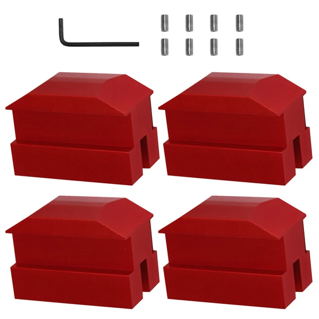 Hebekissen Für Jack Aluminiumlegierung Wagenheber-Pads Bodenbelag Red