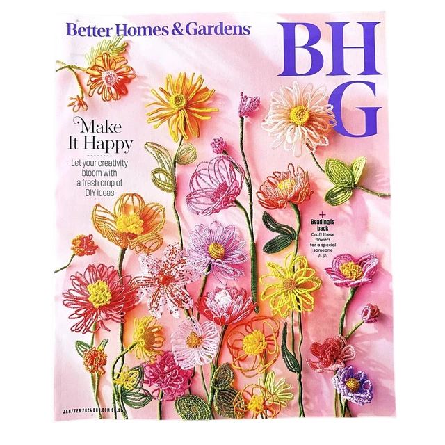 BETTER HOMES GARDENS Magazine January February 2024 DIY Ideas