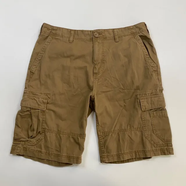 American Rag Mens Size 33 (34x11) Beige Khaki Mid Rise Cargo Shorts