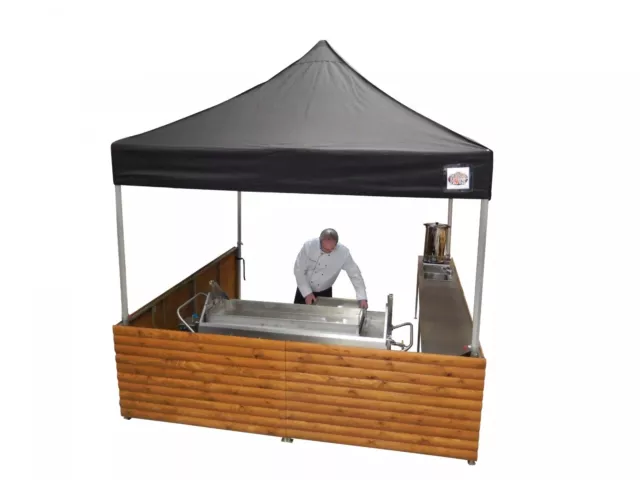 NEW Gazebo MOBILE Catering Mobile Street food Hut Big Kahuna Hut Wood finish