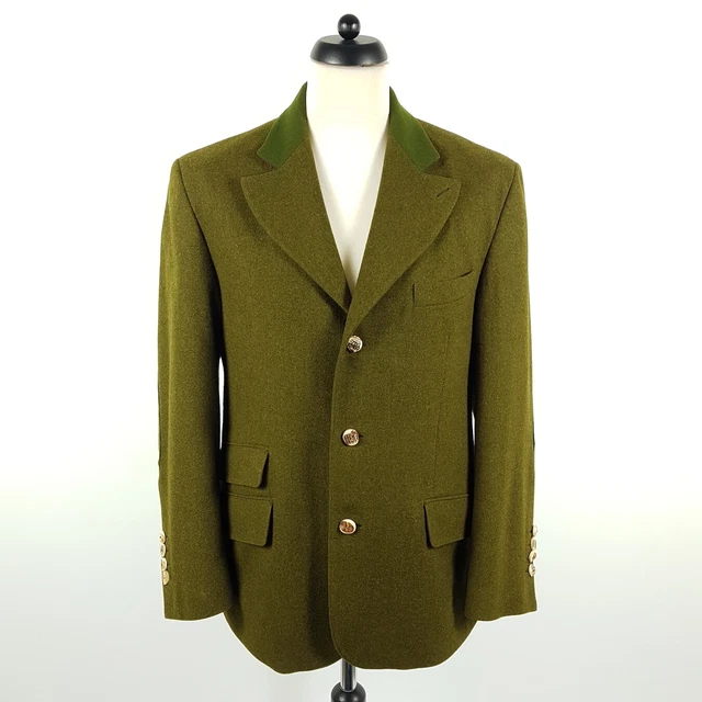 Grasegger Trachten-Sakko Herren Gr. 48 Grün Wolle Loden Jacke Trachtenjacke