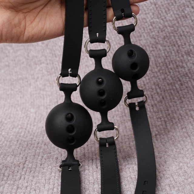 Harnais de Tête avec Bâillon Boule Gag Rouge et Crochet de Nez - BDSM