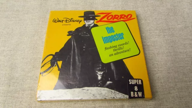 Vintage Walt Disney Zorro Sealed 8 mm Film