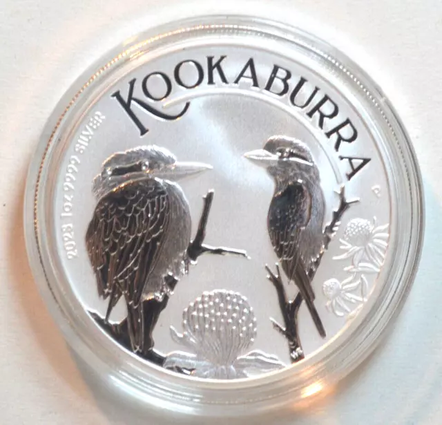 Australie 1$ - KOOKABURRA 2023 -  1 oz Silver 99.9% -Avec Capsule d' Origine.