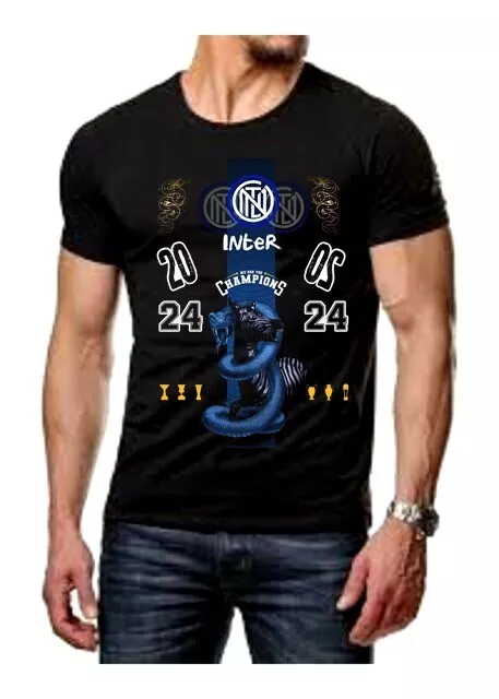 T-Shirt Inter Campione d'Italia 2024 Scudetto 20 2° stella LAUTARO THURAM milan