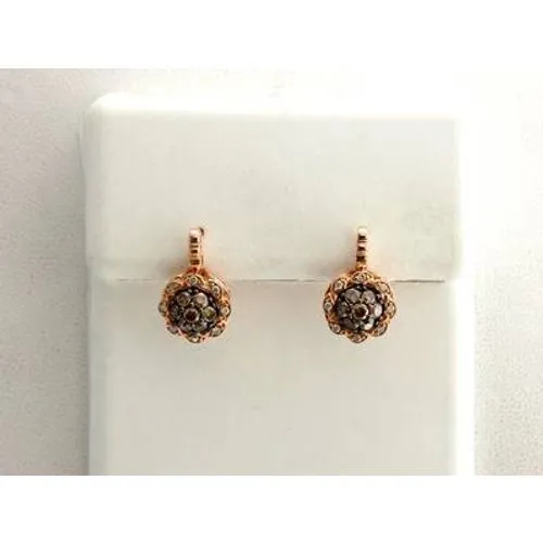 LeVian 14K Rose Gold H-I SI2 Chocolate Diamond 0.56 cts Earrings