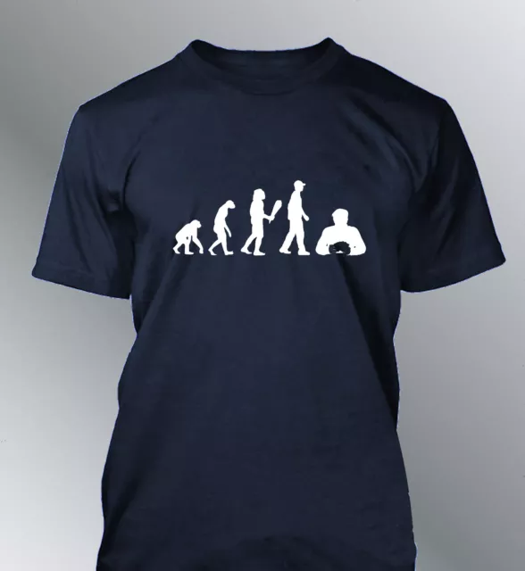 Tee shirt personnalise homme evolution Poker S M L XL XXL humour human sport